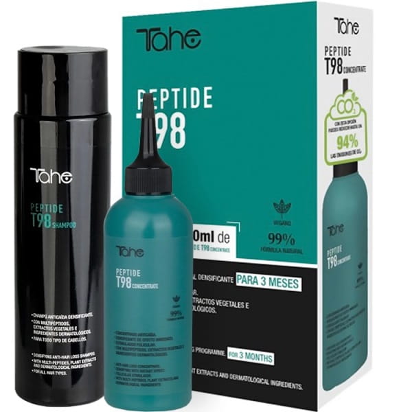 Tahe Peptide T98  Profesjonalny program przeciw wypadaniu włosów koncentrat 50 ml + Szampon Peptydowy T98 300 ml